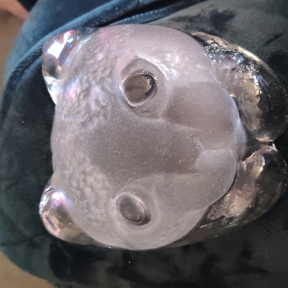 Viking Glass Cat Dish